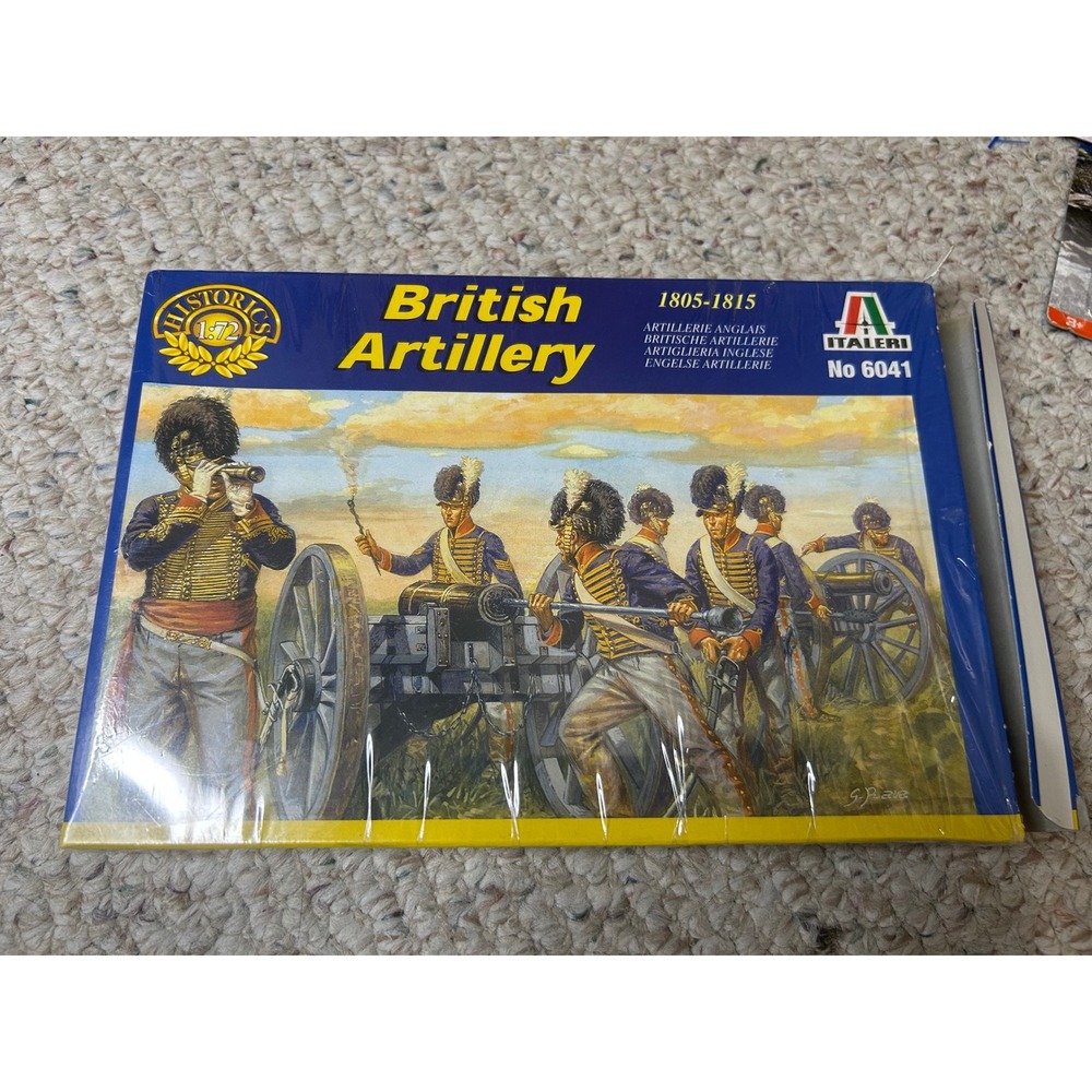 Italeri 6041 British Artillery 1805-1815 Napoleonic Wars Model Kit OPEN‎ BOX